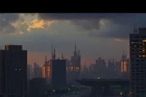 《无名剧场》封面：县城剧院褪色的红色幕布